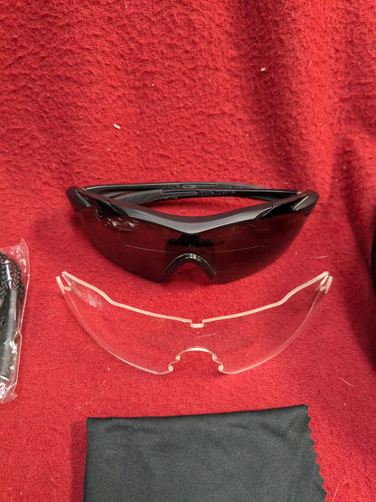 USGI Wiley X Vapor Ballistic APEL Eye Protection APEL Clear/Dark Used (cl-PET96)