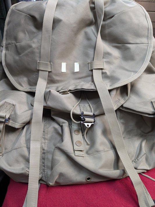 Large Alice Type Rucksack Bag Khaki W/ Kidney Belt (BB02-PET103)