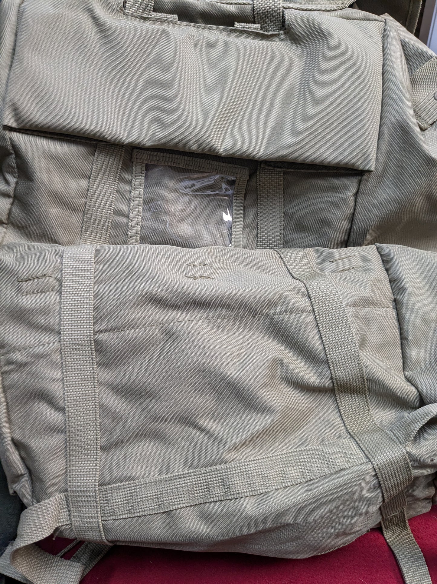 Large Alice Type Rucksack Bag Khaki W/ Kidney Belt (BB02-PET103)
