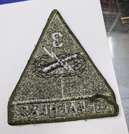 US Army 3rd Armored Division Patch Sew On Subdued Black OD (bu09-Spearhead)