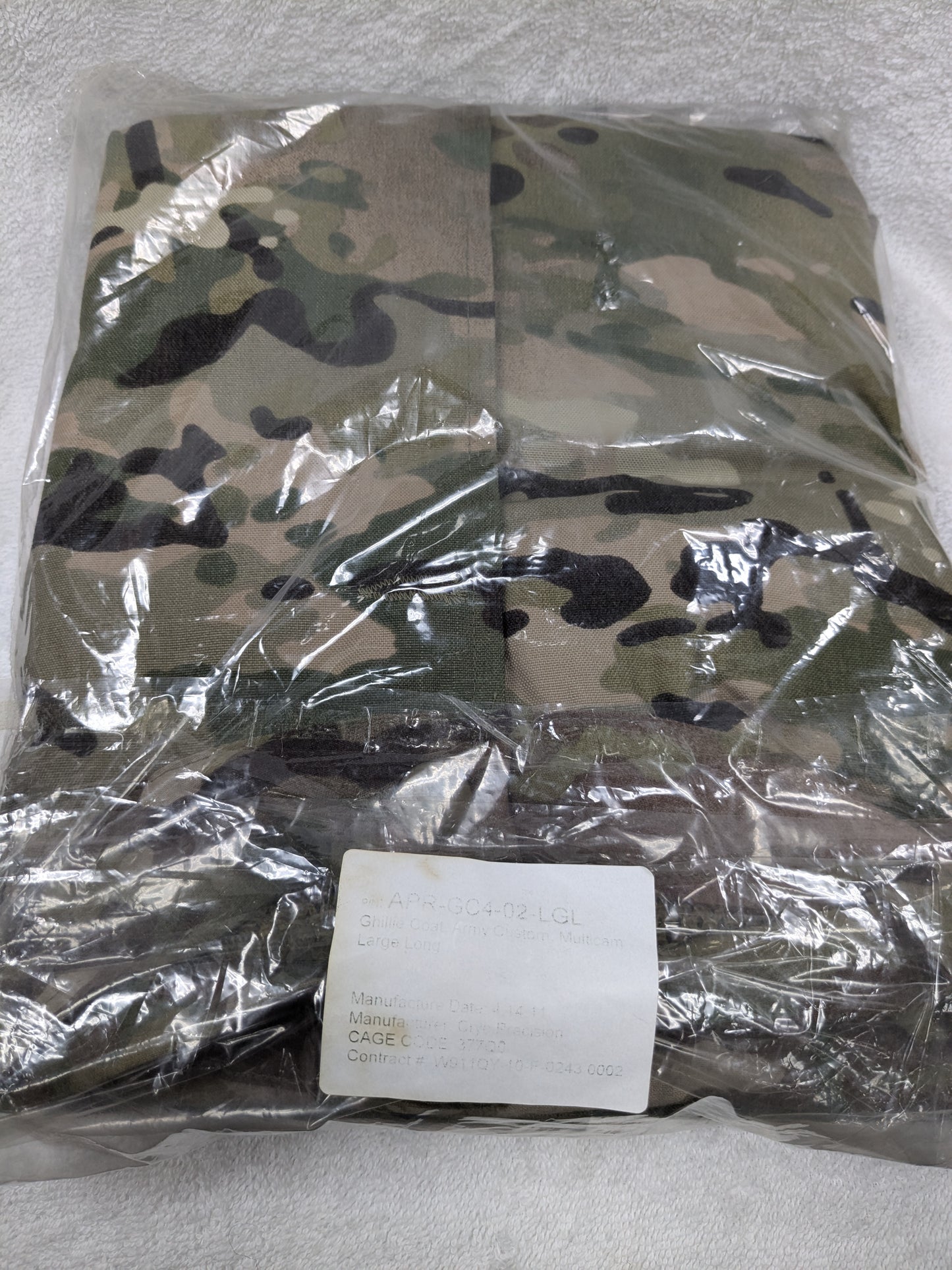 NEW - CRYE Ghillie Coat Top Large LONG APR-GC4-02-LGL OCP (da03 db07-25FEB22)