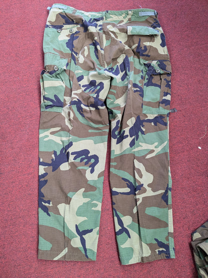 USGI X-Large Regular BDU Woodland Camouflage Tactical Pants Trousers (db08-25jan39)