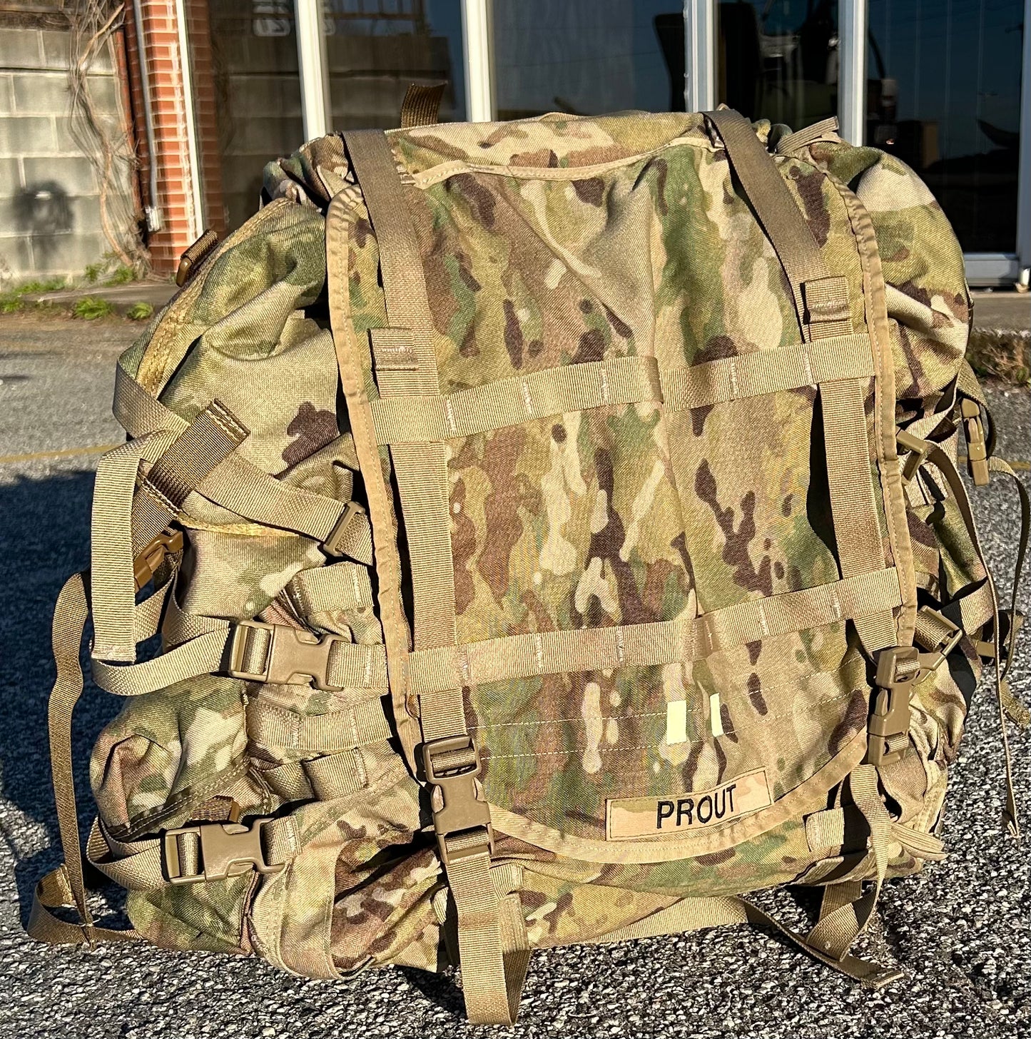 PROUT - CUSTOM Molle Conversion Large Ruck Alice Malice Pack Frame Shoulder Kidney COMPLETE