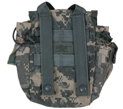 USED Condition SET of 2 USGI ACU UCP 1Qt Canteen Pouch General Purpose (ACU-1qt)