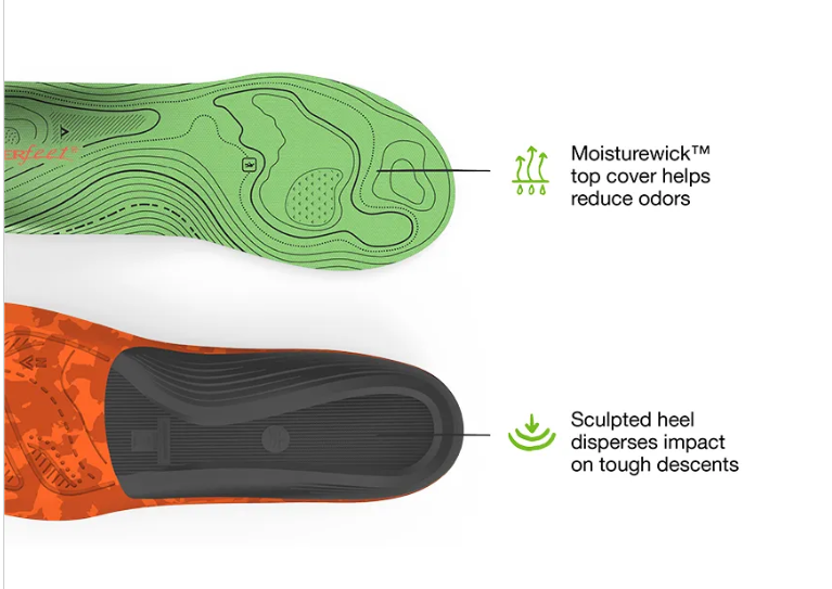 M (9.5 - 11) FL445310 Hike Support Insoles Superfeet