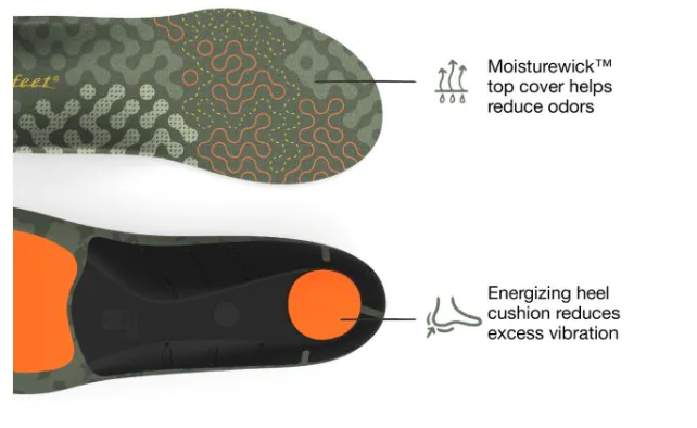 M (11.5 - 13) FL336012 Hike Cushion Insoles Superfeet