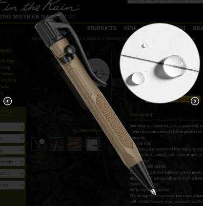 FDE20 FDE20 Mini Bolt Action Pen Rite in the Rain (FDE20)