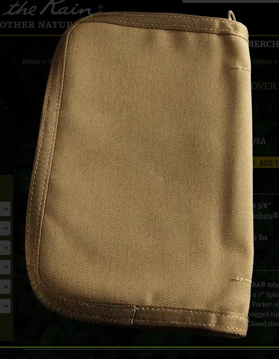 C980 Coyote 5x7 Waterproof Cover Pocket Rite in the Rain (C980)