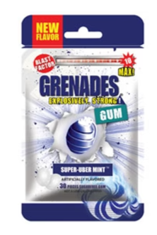 Mint Grenades Gum - Super-Uber Mint 30pcs (gtt)