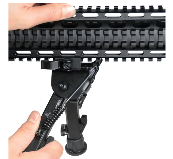 UTG® Super Duty Bipod, Quick Detach, 6.0"- 8.5" Center Height (TL-BP98Q)
