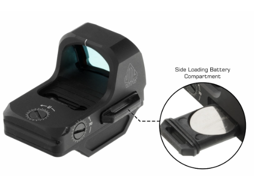 UTG OP3 Micro SL, Red 4.0 MOA Single Dot, Side Loading, for Docter Footprint (OP-RDM20CT