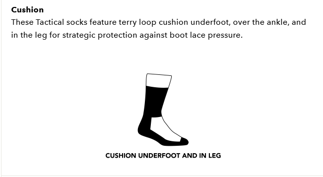 T4021 Small Coyote Brown Midweight Cushion Tactical Socks