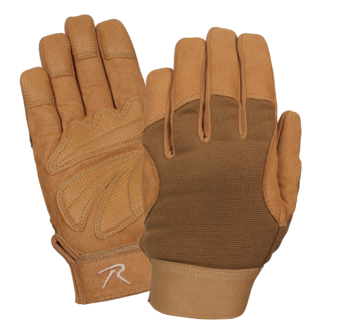 Medium Coyote Mechanics Gloves Rothco (4435)