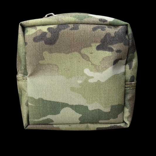 Bells 6x6x3 Single Zipper Molle Pouch General Purpose Admin OCP Multicam (v1-Bells)