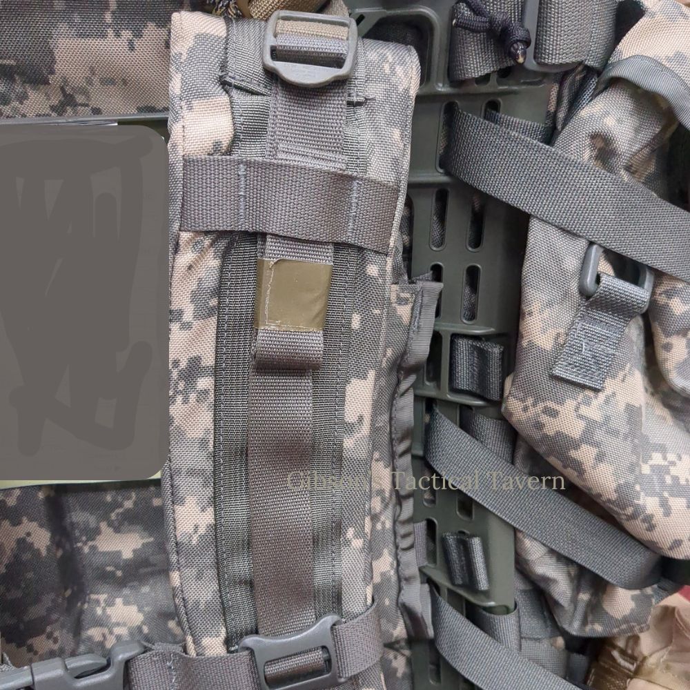 v.12 "Ranger Ready" ACU Large Molle II Ruck w/ The Gibson Mod w/ Name Tape & Cat Eyes (based on v12))