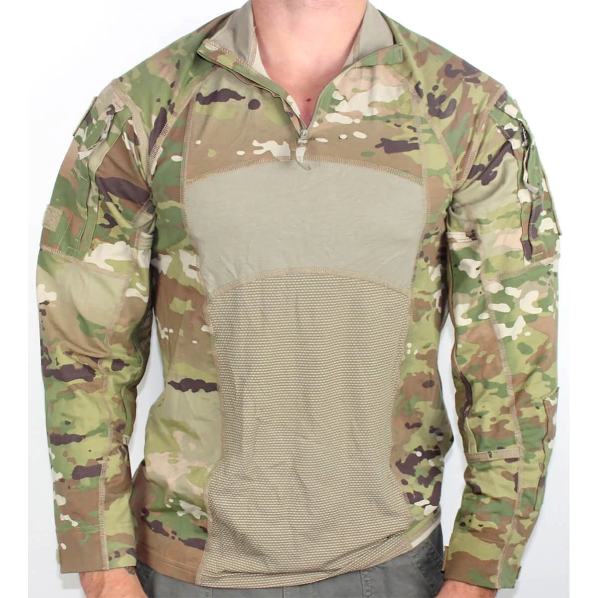 X-SMALL NOS 1/4 Quarter Zip Type 2 Combat OCP Multicam FRAC Top Shirt (FB08-OCP-X-Small)