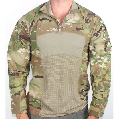 X-SMALL NOS 1/4 Quarter Zip Type 2 Combat OCP Multicam FRAC Top Shirt (FB08-OCP-X-Small)