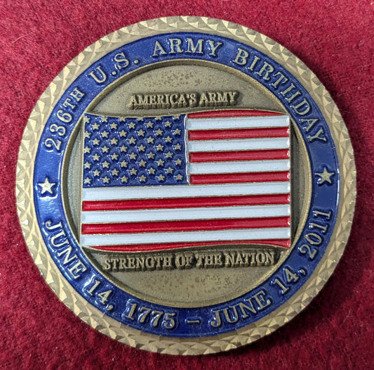 Challenge Coin 236th Us Army Birthday 19th ESC & Area IV Army Ball (chcc-25May23)