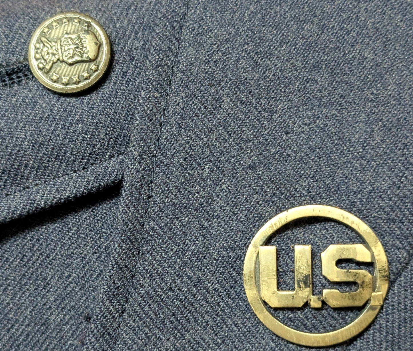 US Air Force Vintage WW2 Uniform Jacket 34R (FB2-26Feb55)