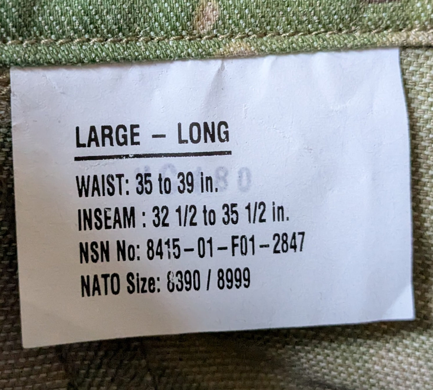 NWT Multicam FRAC ACU Large Long (26Jun22)