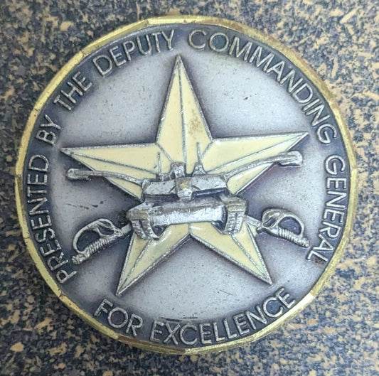 Challenge Coin Armor School Unit Crest Forge the Thunderbolt (CHCC-25Jul15)