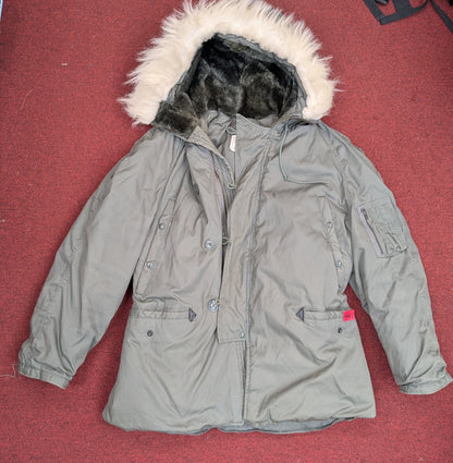 US Military Extreme Cold Weather Parka Jacket XL Type N-3B (ca11-apg18)
