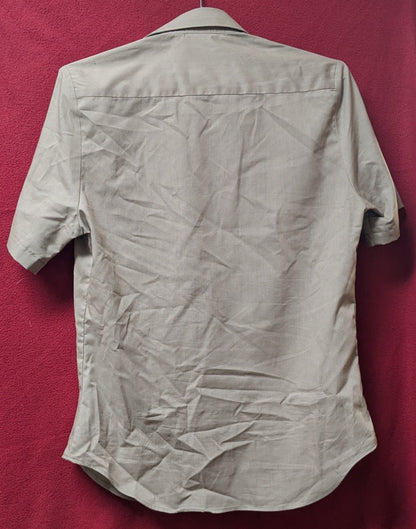 US Army Heritage Tan Men's Dress Shirt 15-R-C Short Sleeved (CA10-25Aug52)