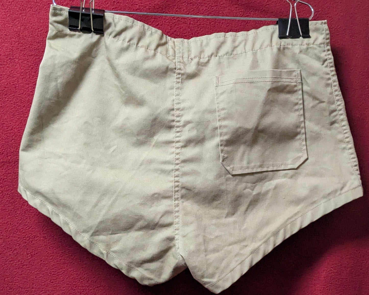 Vintage Maple Athletic Sportswear Khaki PT Shorts ~34-36 (DC5-26Mar54)