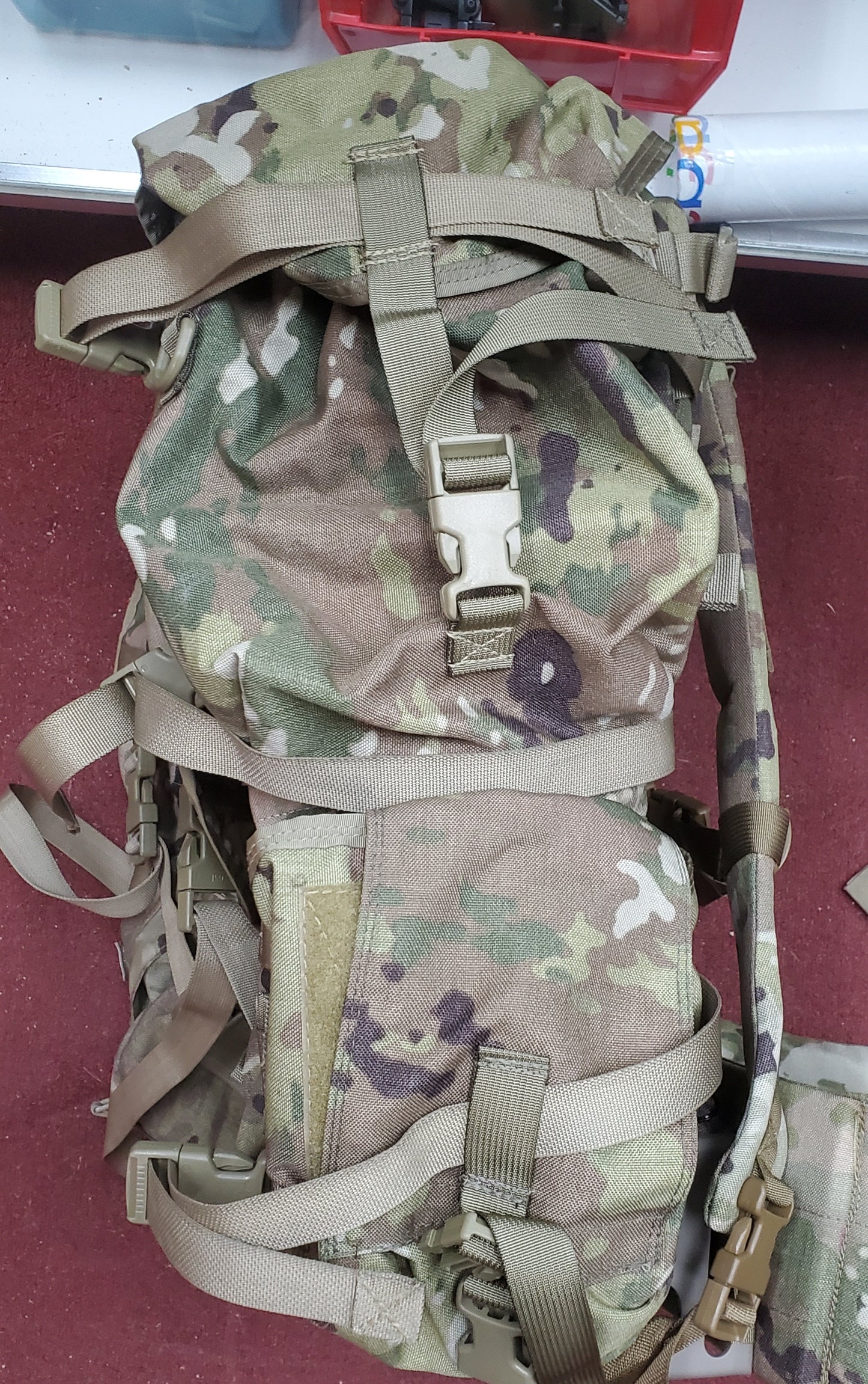 PROUT - CUSTOM Molle Conversion Large Ruck Alice Malice Pack Frame Shoulder Kidney COMPLETE