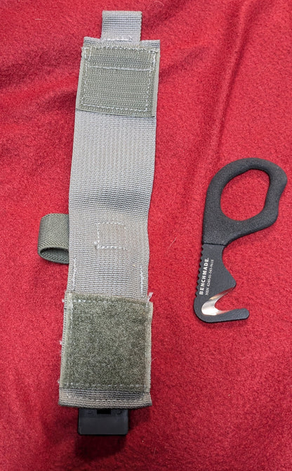 NOS BENCHMADE Rescue Hook Strap Cutter Steel Coated Handle (fa01-25APR94)