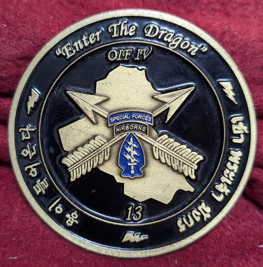 Challenge Coin Irag War Sprecial Forces OIF IV (chcc-25APR180)