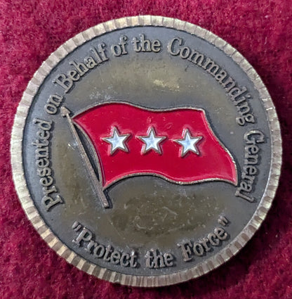 Challenge Coin Commanding General 3star V Corps Safety (chcc-25May12)