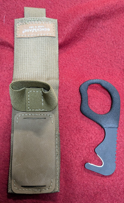 NOS BENCHMADE Rescue Hook Strap Cutter Steel Coated Handle (fa01-25APR95)