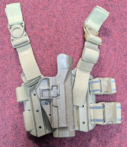 Blackhawk Tactical CQC Right Drop Holster Used (cb03-25May134)