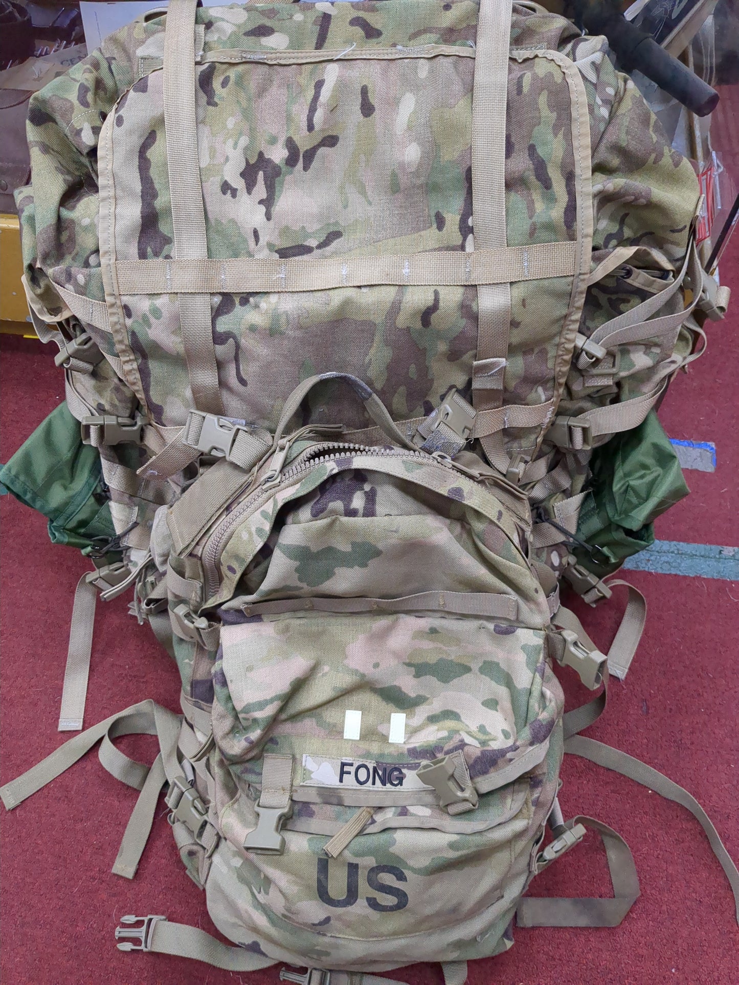 Fong BB Mod MAIL-IN - v.12 "Ranger Ready" OCP Large Molle II Ruck w/ The Gibson Configuration w/ Name Tape & Cat Eyes (V12 2026-07)