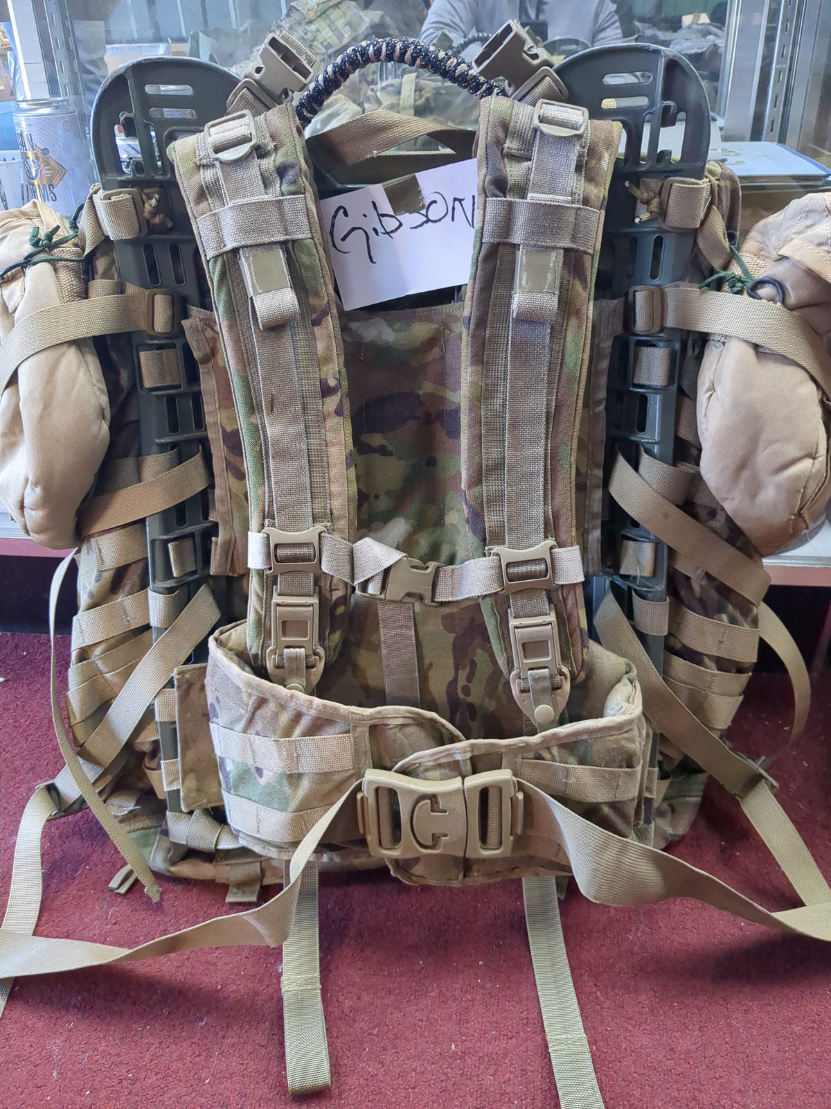 Puhalski MAIL-IN -  "SFAS" OCP Large Molle II Ruck w/ The Gibson Configuration w/ Name Tape & Cat Eyes (SFAS) 2026-03)