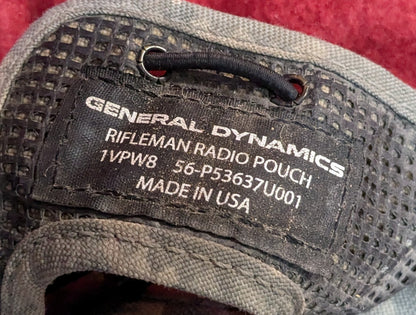 GENERAL DYNAMICS Camo Rifleman Radio Pouch ACU (ab09-25APR75)