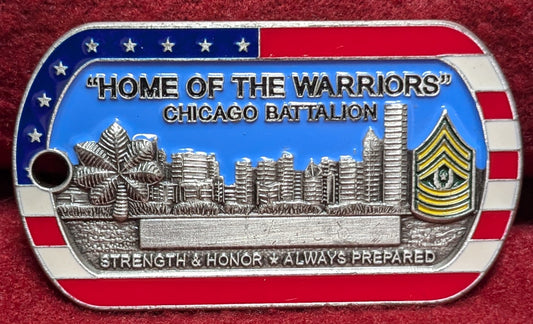 Challenge Coin Home of the Warriors Chicago Battalion (chcc-25APR187)