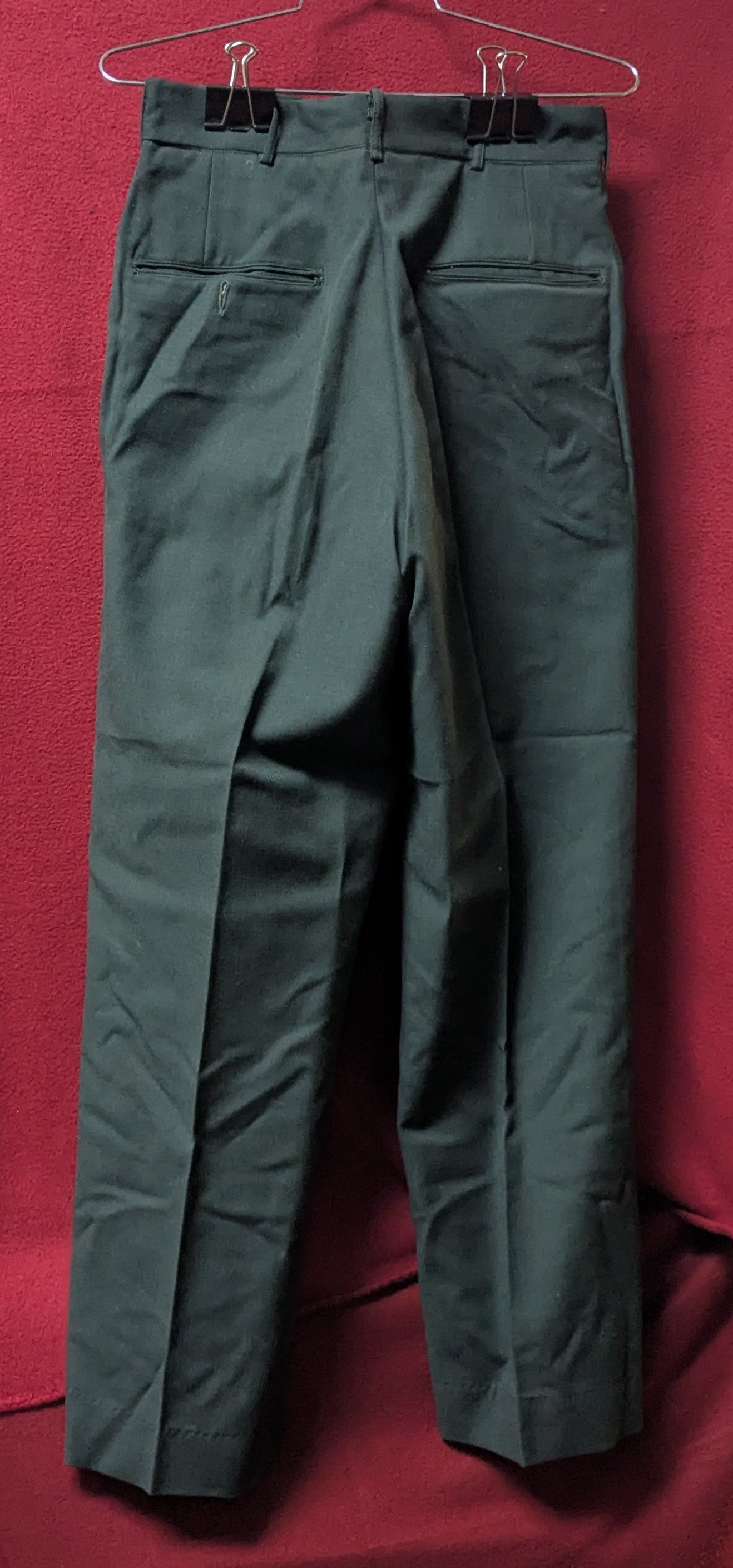 US Army Men's Green Trousers W-29 L-32 (FB1-26Feb60)