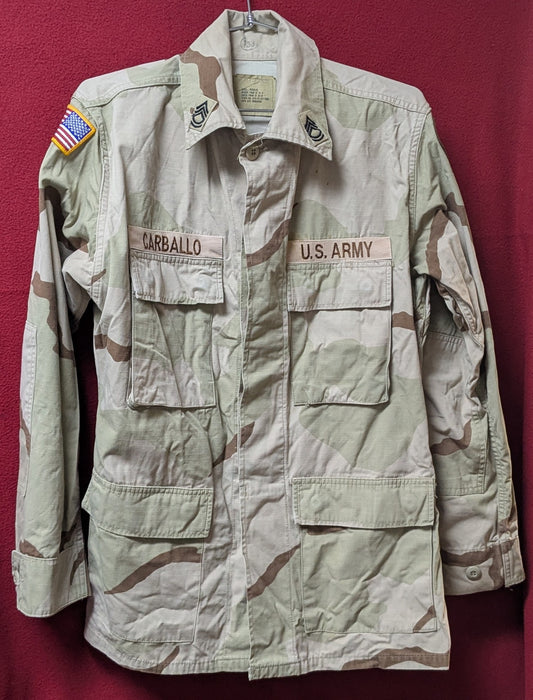 Vintage USGI Desert Camo DCU Top Coat S/R Small Regular (DC5-26Mar59)