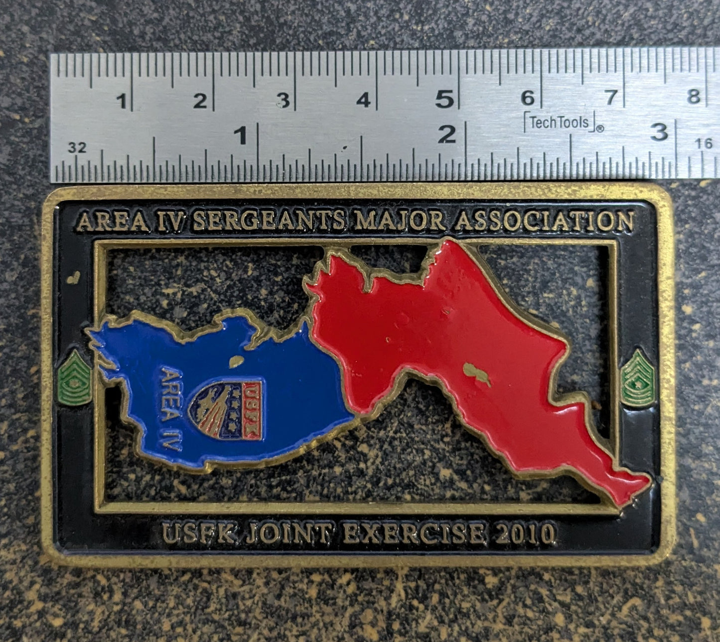 Challenge Coin 2010 USFK Ulchi Freedom Guardian Area IV Sergeants Major Association (CHCC-26May23)