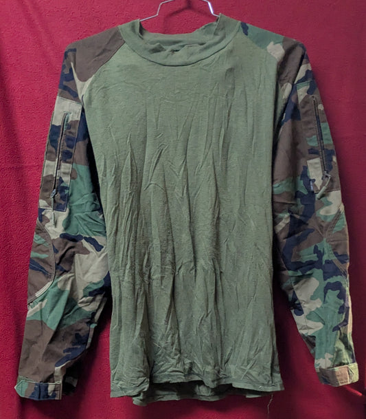TRU Combat Shirt Cordura Baselayer Green Woodland Large (DC8-25Sep28)