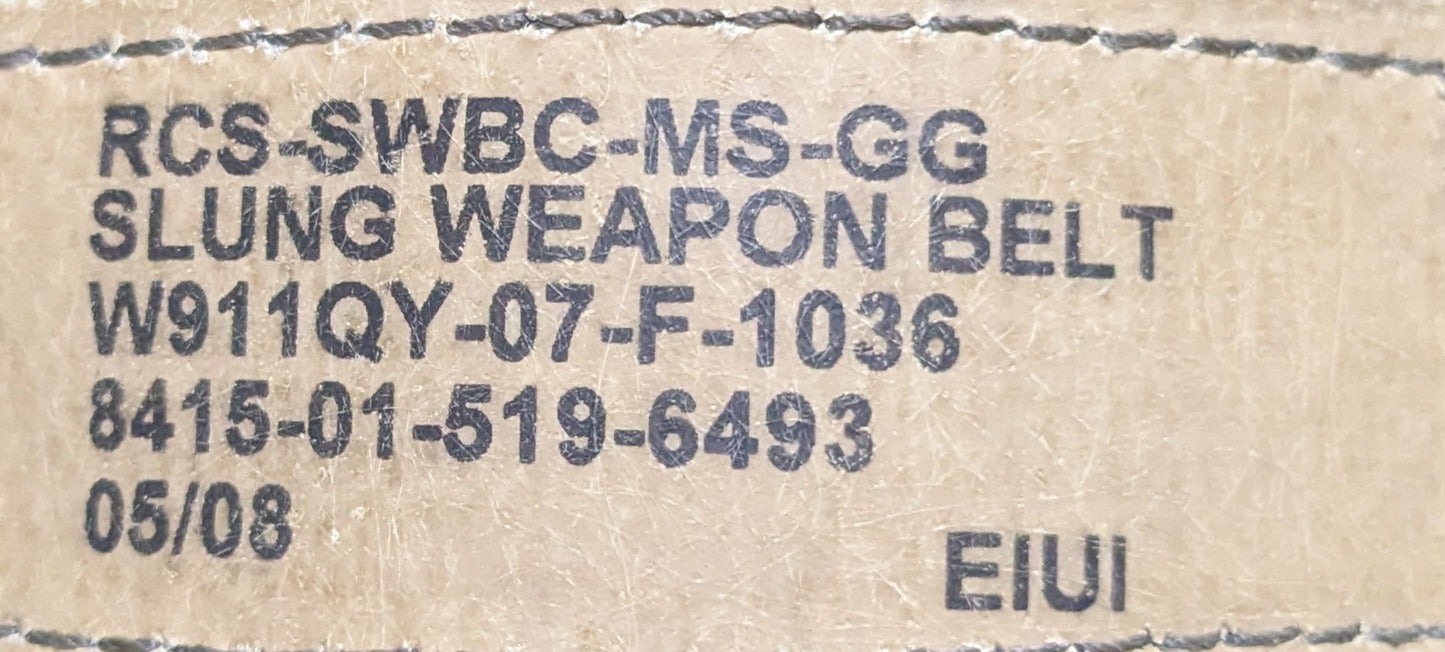 USGI Eagle Industries Slung Weapon Belt Catch Ranger Green (FB6-26Feb84)