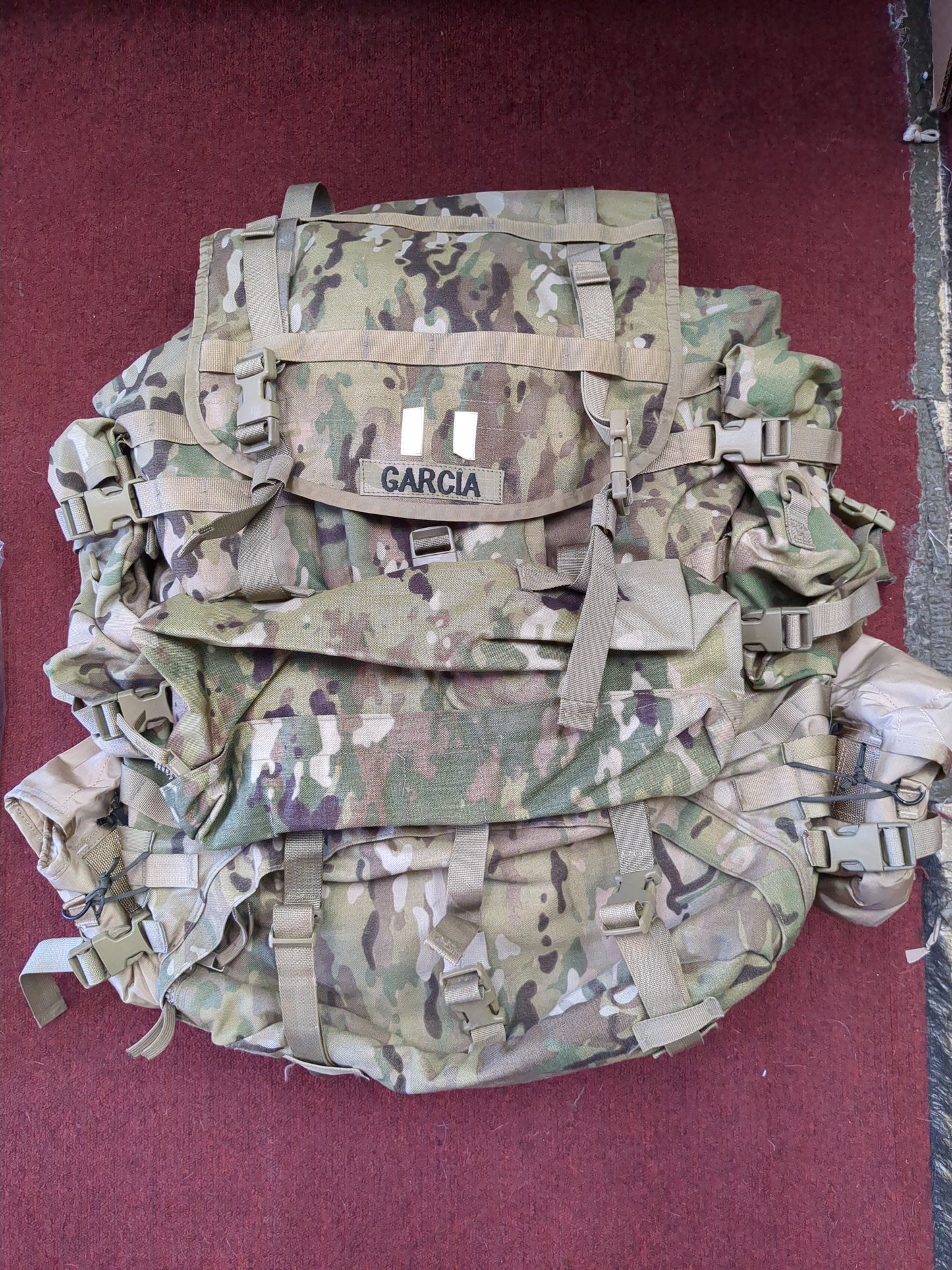 Garcia MAIL-IN - v.12 "Ranger Ready" OCP Large Molle II Ruck w/ The Gibson Configuration w/ Name Tape & Cat Eyes (V12 2026-07)