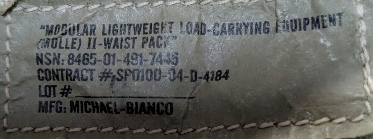 MOLLE II Desert Camo Modular Lightweight Load-Carrying Waist Pack (DB11-25Aug21)