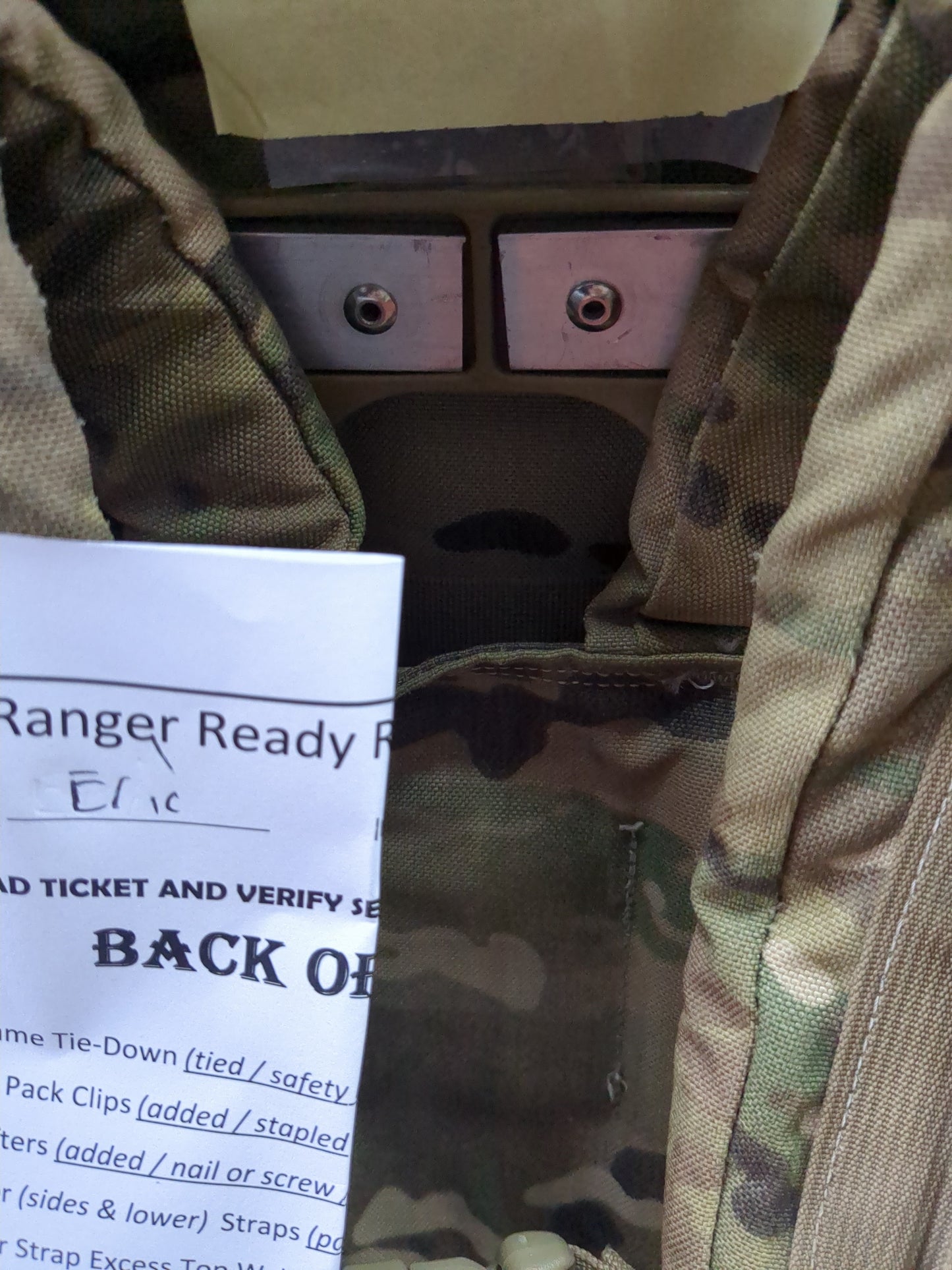 Perez Pantoja - Customer Mail-In 'Ranger Ready' OCP Molle II Ruck