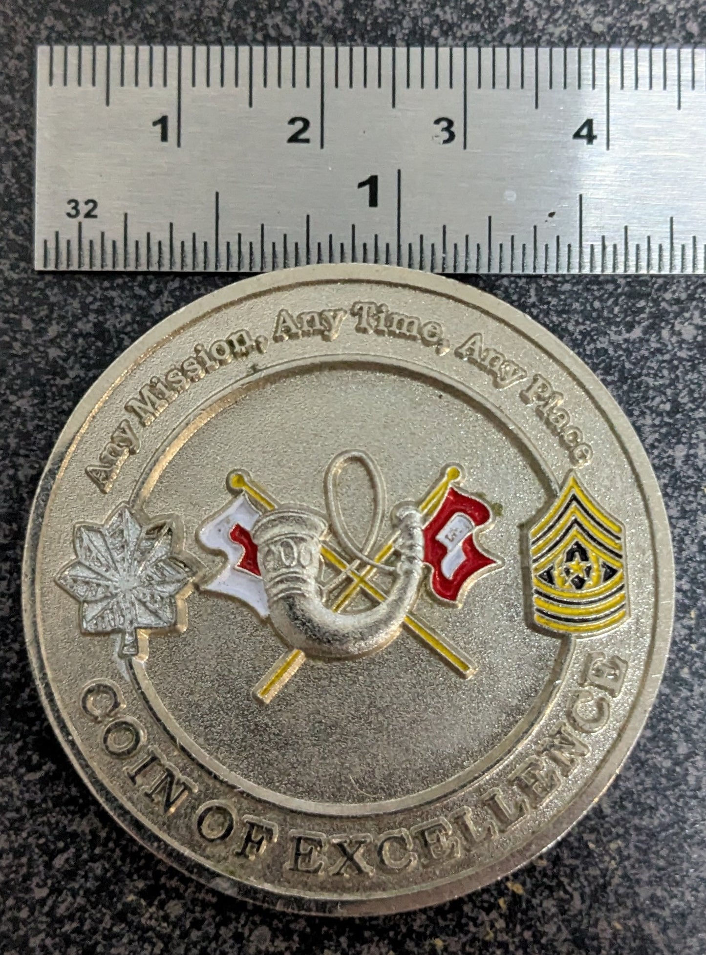 Challenge Coin 32nd Signal Battalion Coin of Excellence, Sound the Warriors (CHCC-26May30)