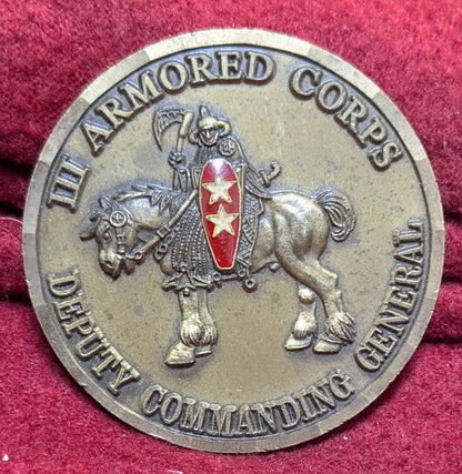 Challenge Coin III Armored Corps Deputy Commanding General (chcc-25APR170)