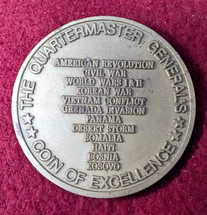 Challenge Coin Quartermaster General's Warfighters (chcc-25May58)