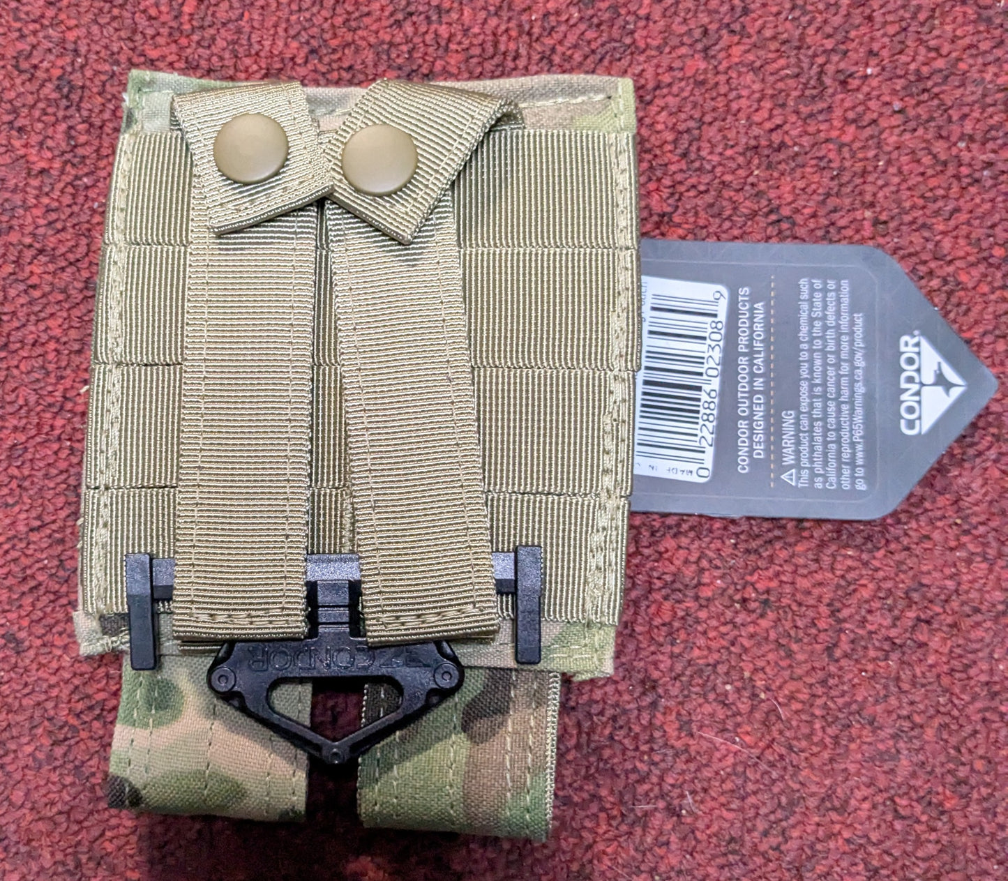 NWT Condor Multicam Double Pistol Mag Pouch (DB2-25Sep88)